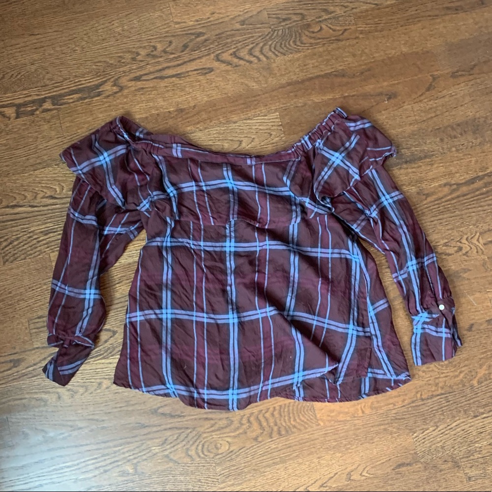 Plaid flannel shirt